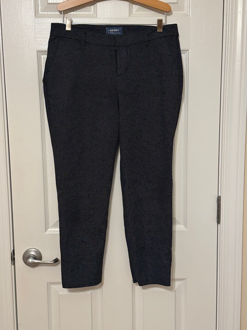 Old Navy Men's Black Microdot Slim Dress Pants